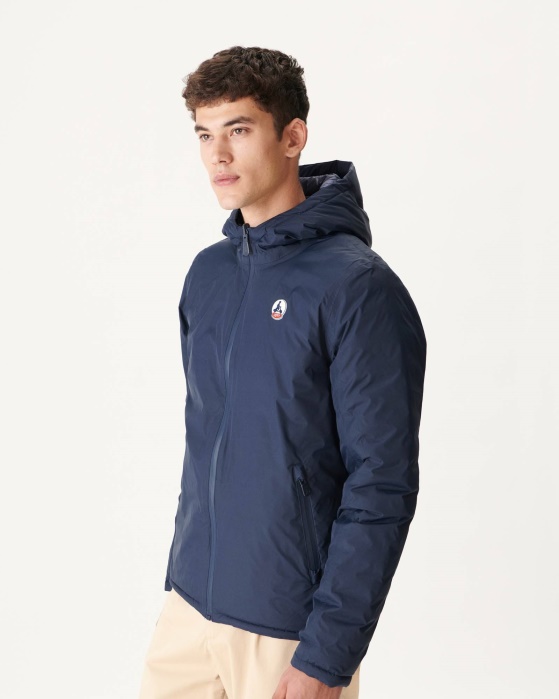 Jott Marine Jaqueta Puffer Reversível Com Capuz Bergen