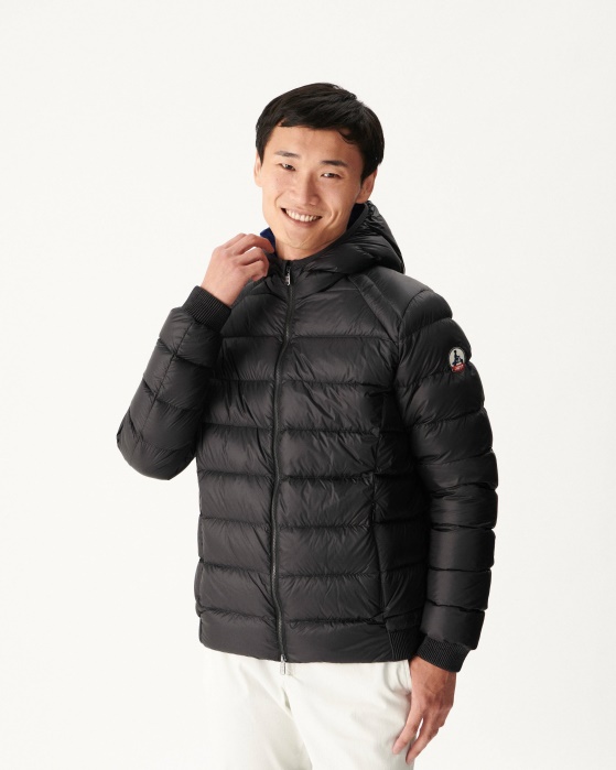 Jaqueta Com Capuz Noir Extremo Frio Nat Jott