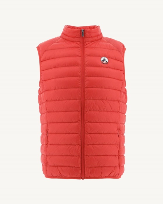 Jaqueta Sem Mangas Vermelho Fogo Tom Hot