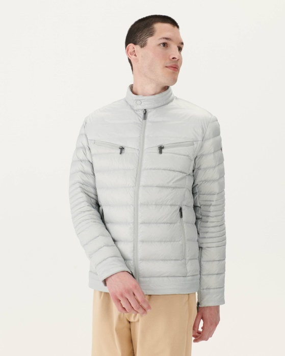 Jaqueta Puffer David Cinza Claro Jott