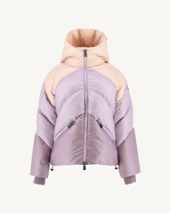 Jott Combo Violeta Extremo Frio Jaqueta Puffer Com Capuz Estelar