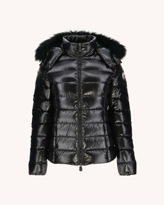 Jaqueta Com Capuz Laqueada Para Frio Extremo Noir Luxe Jott
