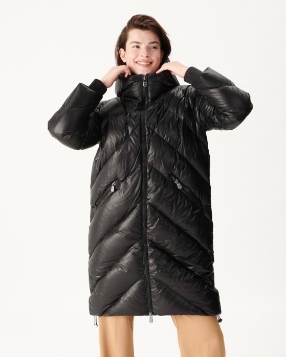 Jaqueta Longa Com Capuz Para Frio Extremo Noir Comet Jott