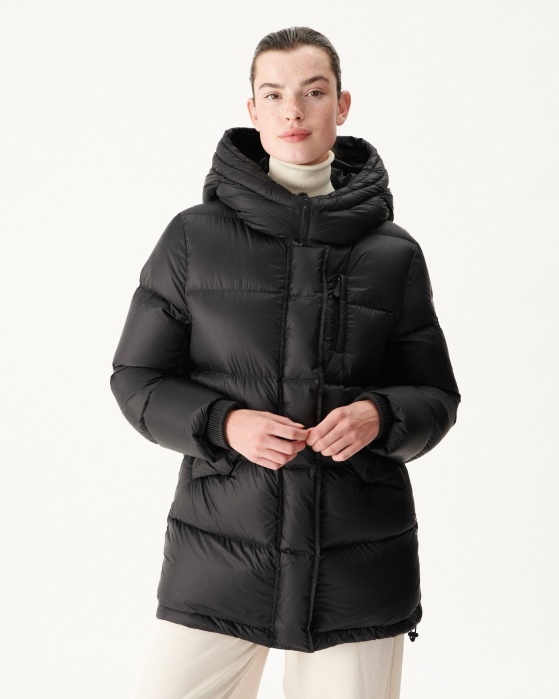 Jaqueta Puffer Com Capuz Noir Extreme Cold Delhi Jott
