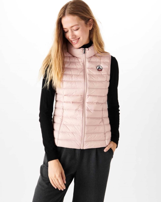 Jott Light Jaqueta Sem Mangas Rose Pale Seda