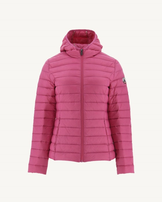 Jaqueta Leve Com Capuz Rosa Selvagem Cloe Jott
