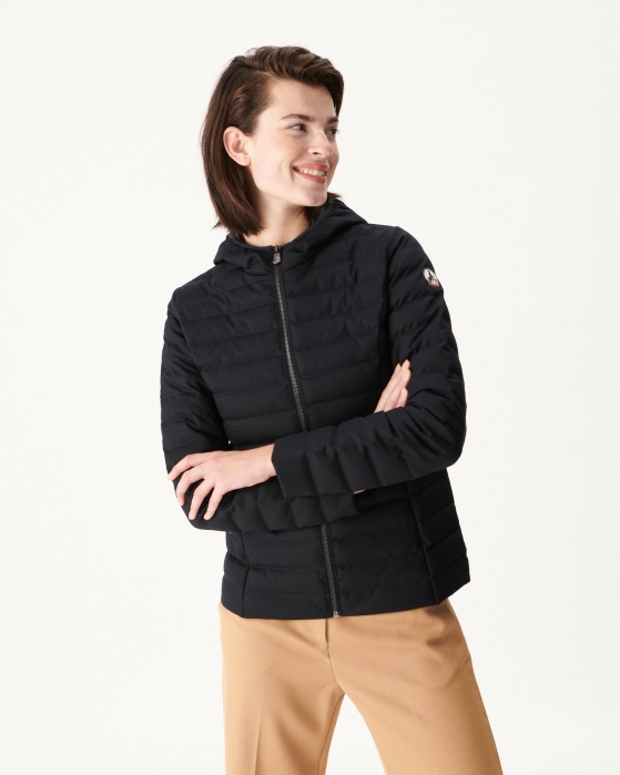 Jaqueta Jott Warm Marine Com Capuz Cloe