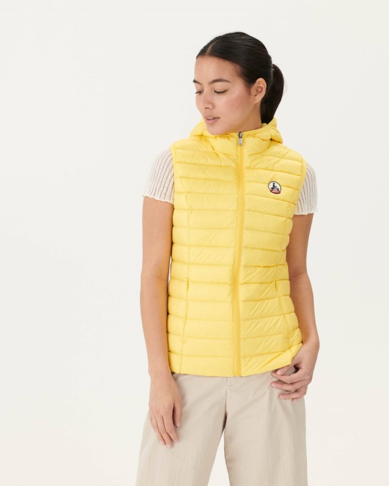 Jaqueta Leve Sem Mangas Amarelo Macio Mali Jott